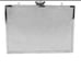 NEW INC Large Silver Rhinestone Clutch