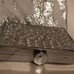 NEW INC Large Silver Rhinestone Clutch
