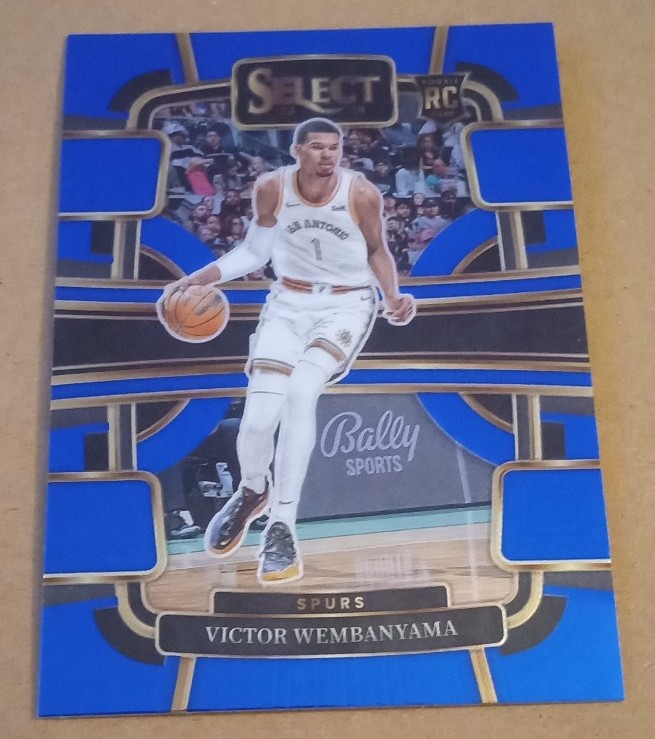 Victor Wembanyama 2023-24 Panini Select Blue Concourse ROOKIE Card MINT #87