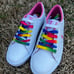 NEW Polo Ralph Lauren Elmwood size 7.5 Womens Pink Rainbow shoes
