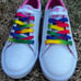NEW Polo Ralph Lauren Elmwood size 7.5 Womens Pink Rainbow shoes