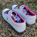 NEW Polo Ralph Lauren Elmwood size 7.5 Womens Pink Rainbow shoes
