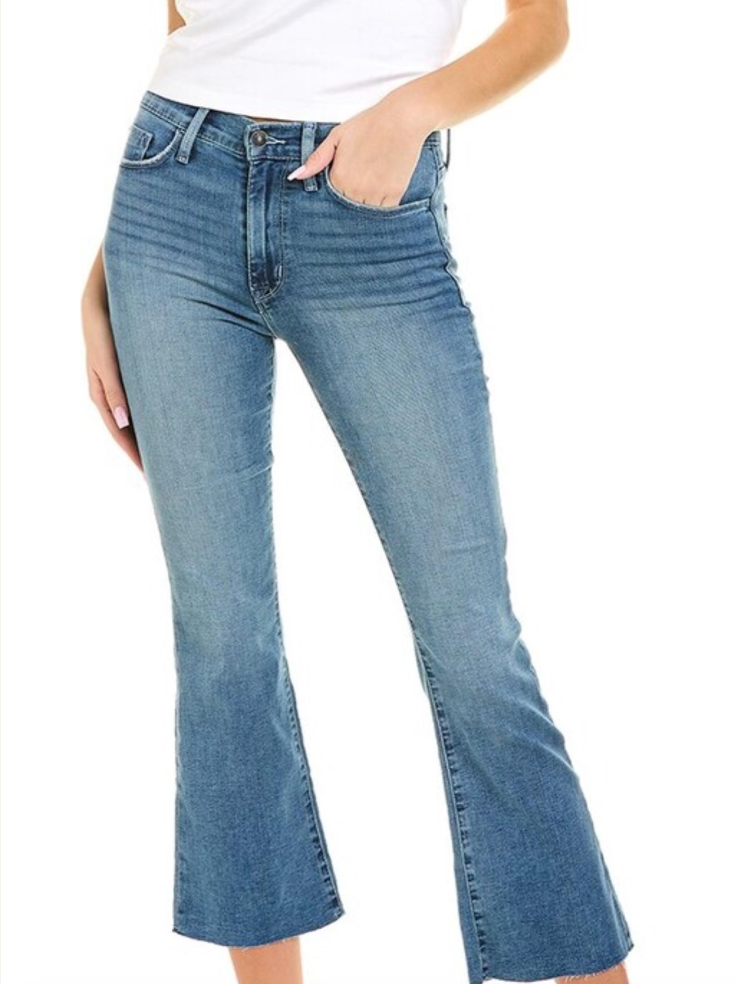 Awesome Hudson Blair Aster Bootcut Crop Jeans w/Raw Hem - Sz 31
