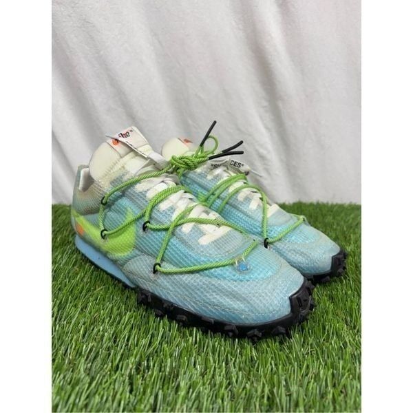 Nike Waffle Racer x Off-White Vivid/Black CD8180-400 Size Women’s 12.5/11 men’s