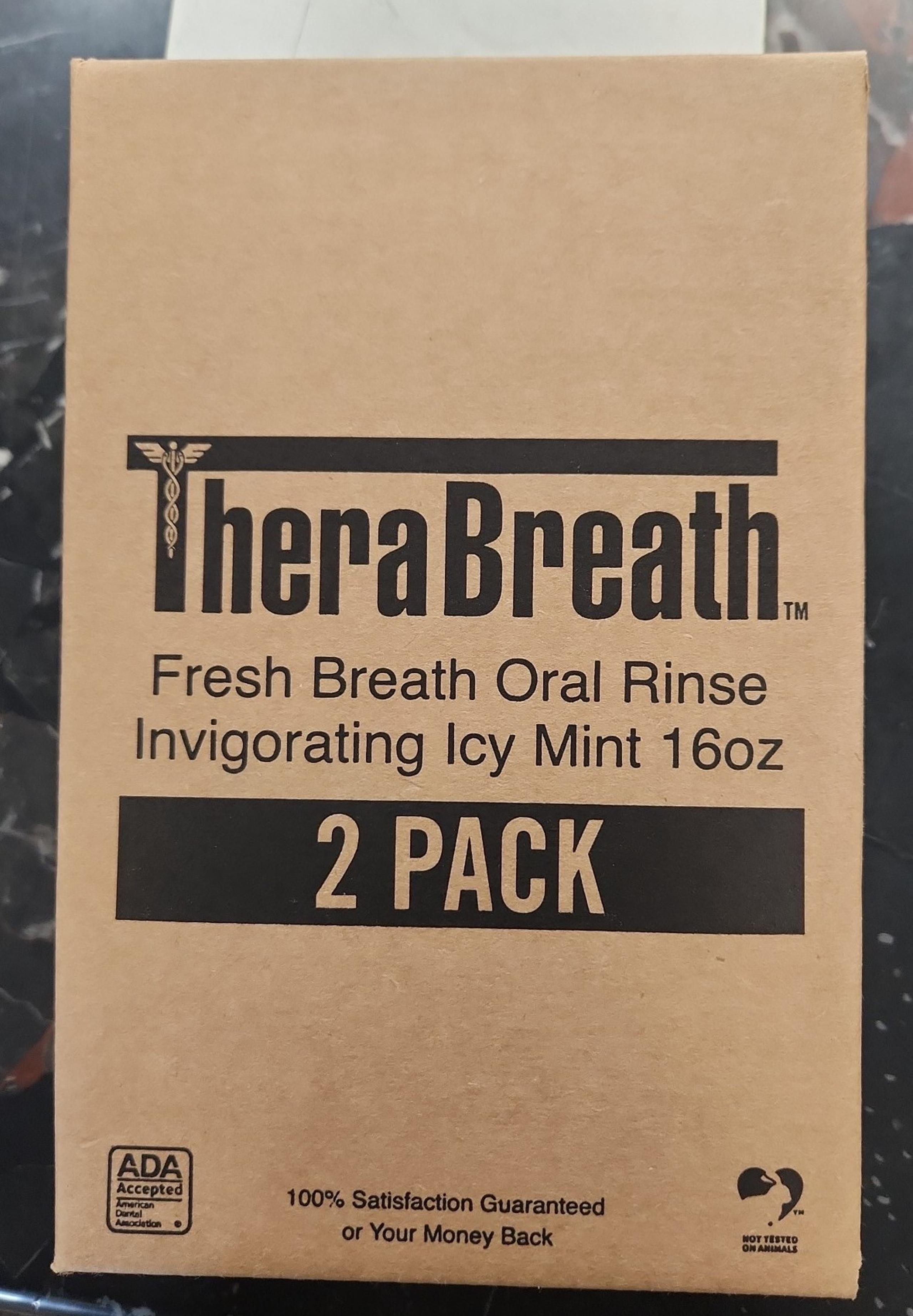 TheraBreath fresh Breath oral rinse Icy Mint 16oz/2 pack