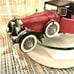 VTG. 1988 Franklin Mint Model Metal. Struts Black Horse Speedster. Doors open.