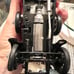 VTG. 1988 Franklin Mint Model Metal. Struts Black Horse Speedster. Doors open.