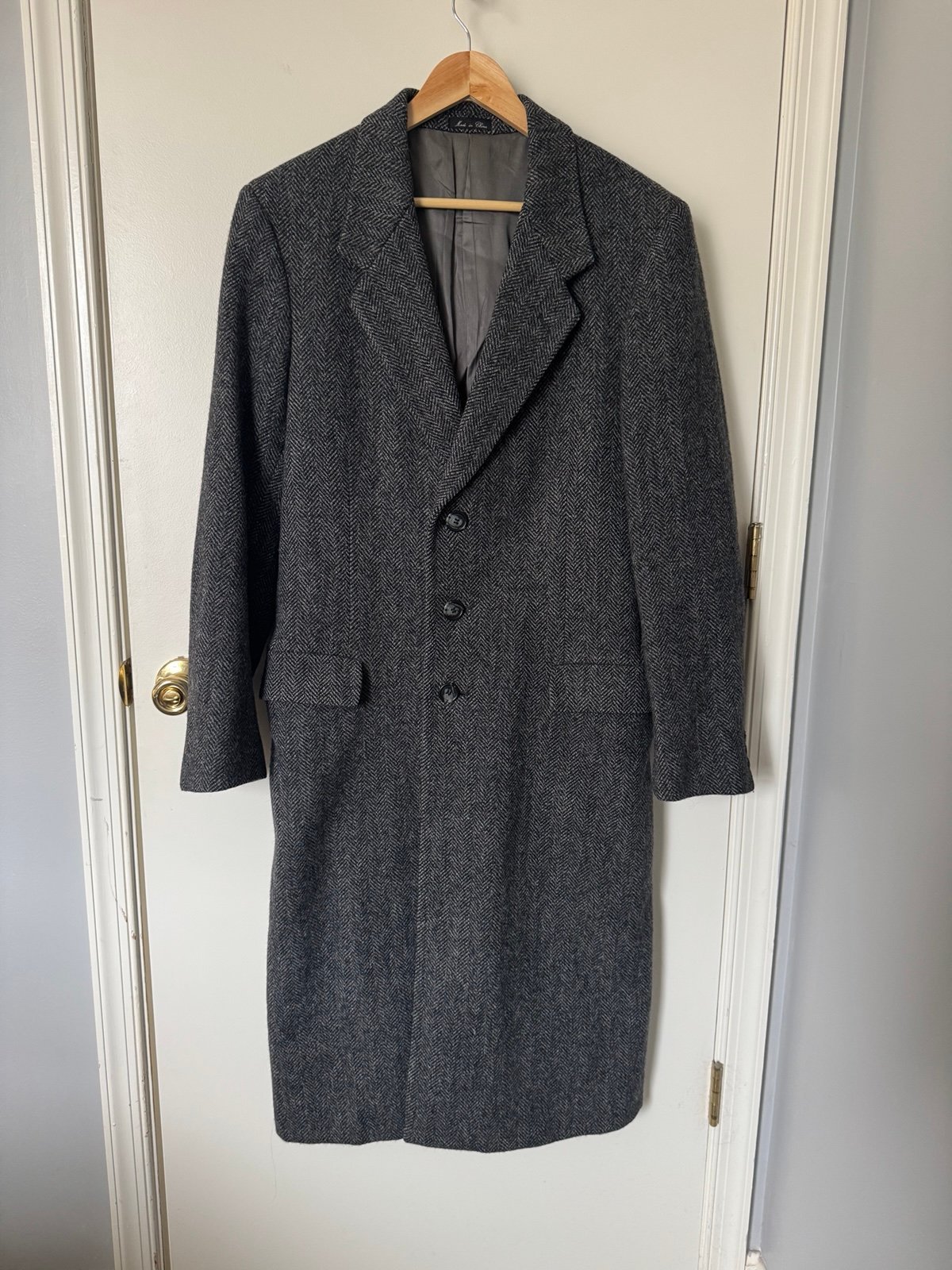 Vintage pre 1970’s men’s wool full length coat