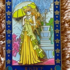 The Justice Tarot Card Pin with Princess Venus