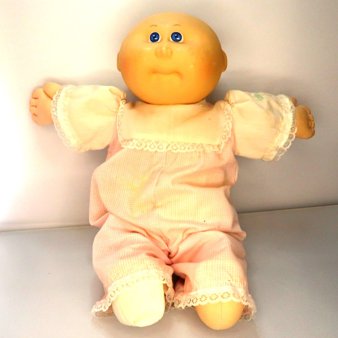 Vintage Cabbage Patch Kids Doll Blue Eyes 1985 Coleco HM 1 Incomplete