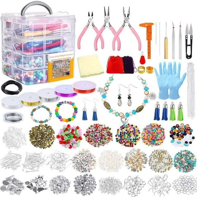 1960 Pieces Jewelry Making Supplies for Bracelets Includes Beads, Charms