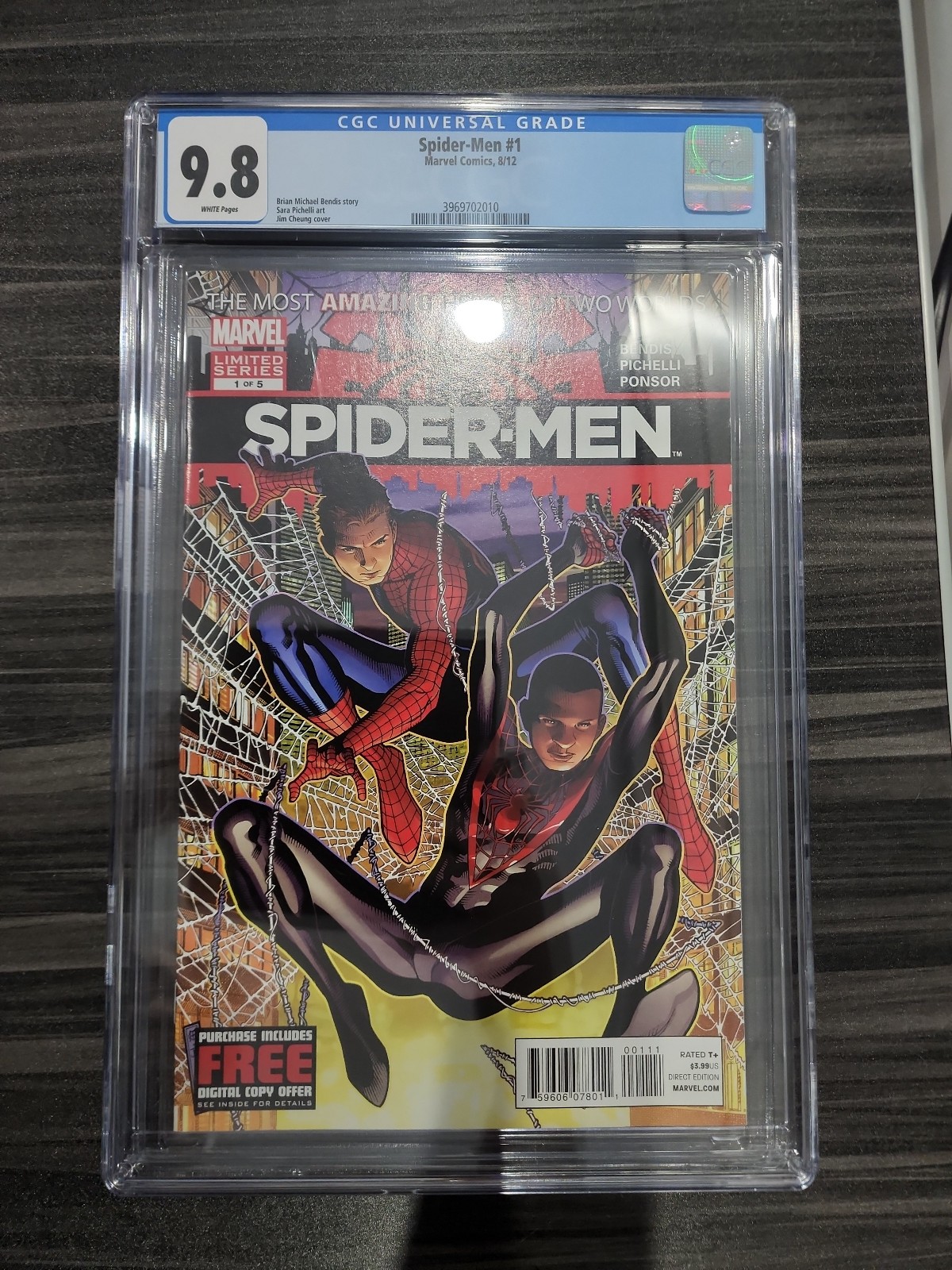 Spider-Men #1 CGC 9.8 Marvel 2012 1st Miles Morales Peter Parker
