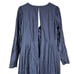 Cynthia & Sahar Long Sleeve Draped Stretch Satin Mermaid Dress Midnight XL CS102