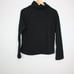 James Perse Black Wool Textured Mock Neck Sweater