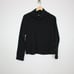 James Perse Black Wool Textured Mock Neck Sweater