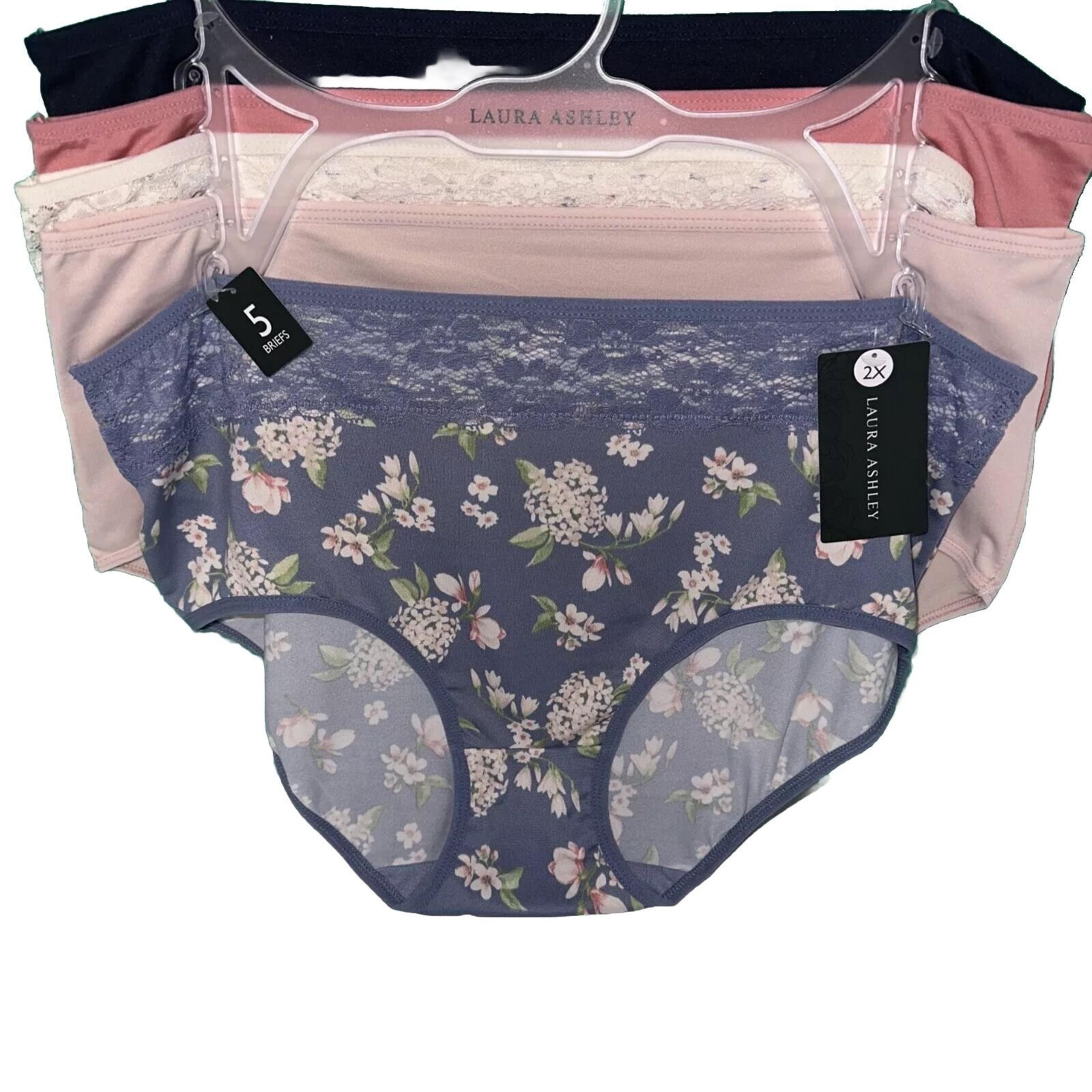 Laura Ashley 5 Pack Briefs Size 2X New With Tags