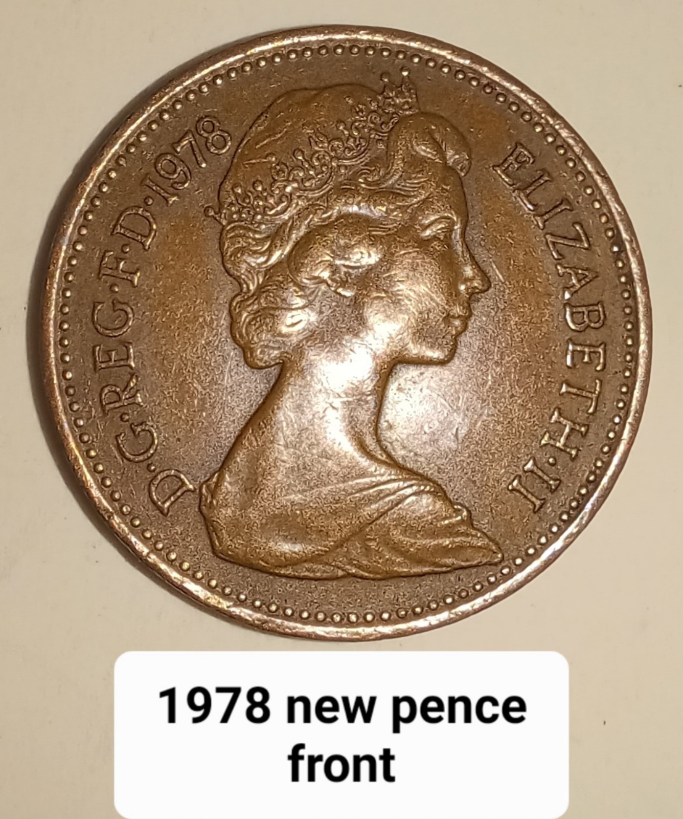 1978 2 new pence UK foreign coin