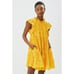Anthropologie En Saison Isabetta Eyelet Mini Dress Yellow NWT Small