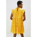 Anthropologie En Saison Isabetta Eyelet Mini Dress Yellow NWT Small
