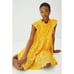 Anthropologie En Saison Isabetta Eyelet Mini Dress Yellow NWT Small