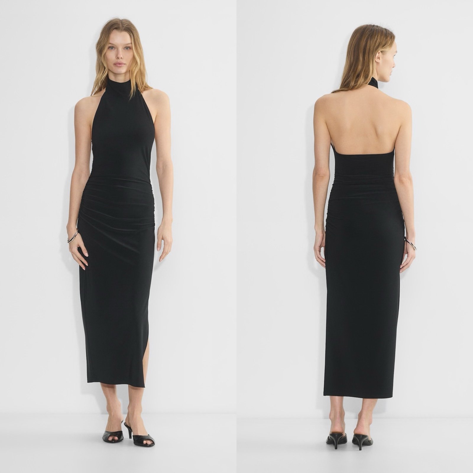Aritzia Wilfred Smooth Matter Remedy Dress Black