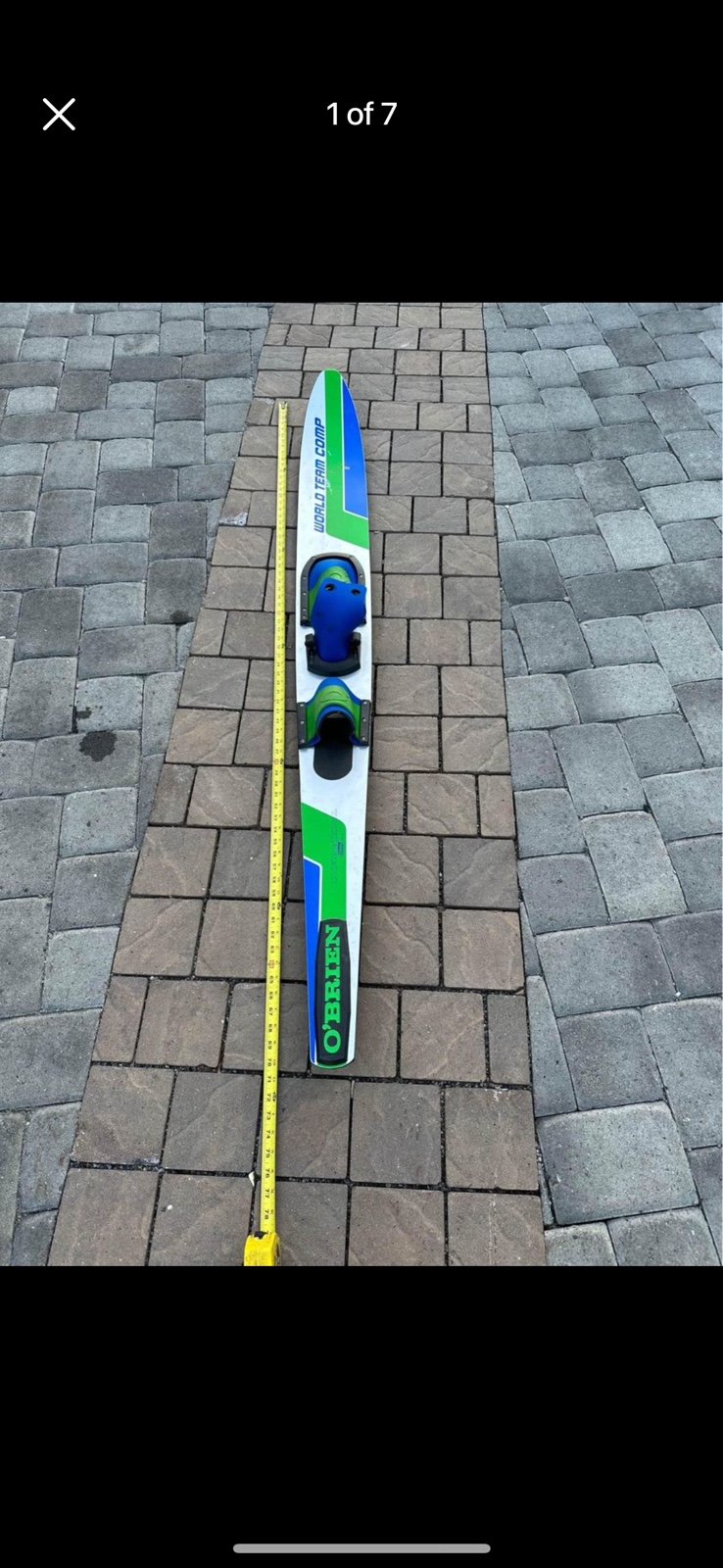 VINTAGE O'BRIEN 177 CM SLALOM WATER SKI COLEMAN