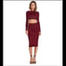 Torn by Ronny Kobo stretch-knit midi skirt in London Plaid Size XS
