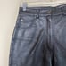 First Classic Leather Gear Black Pebbled Leather Jeans Pants High Waisted 8