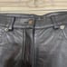 First Classic Leather Gear Black Pebbled Leather Jeans Pants High Waisted 8