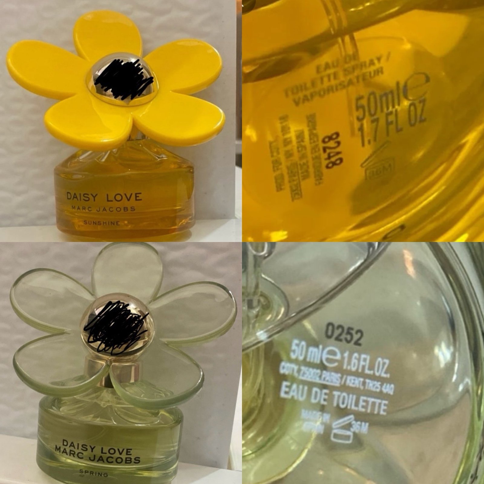 2 Marc Jacobs perfumes- Daisy Love Sunshine & Daisy Love Spring - free shipping