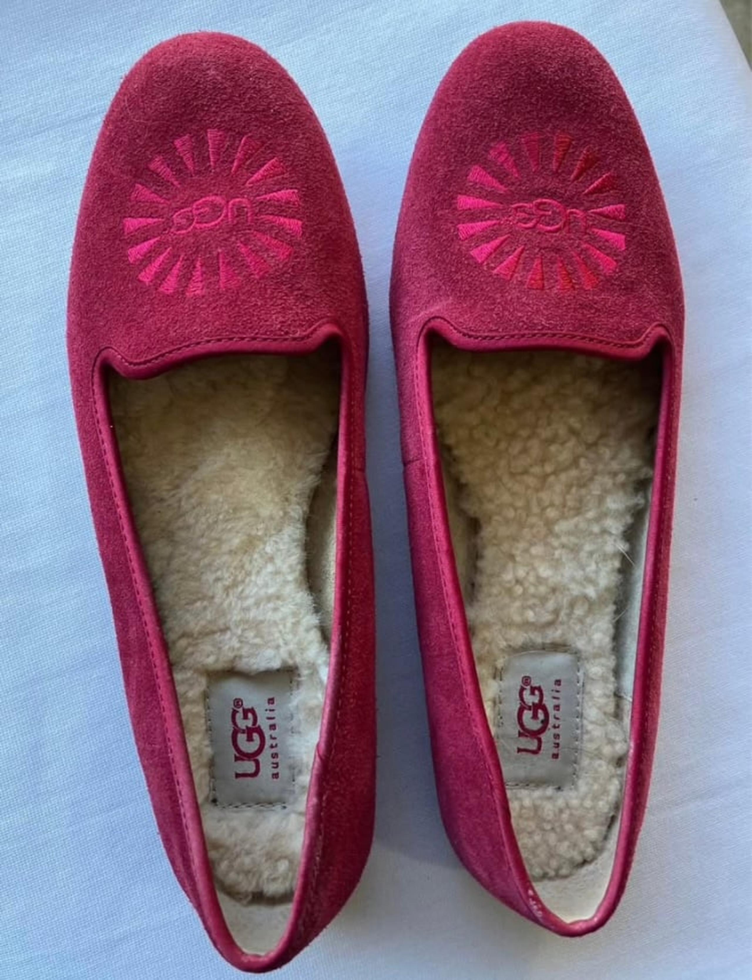 UGG Brand Red Loafers sz 8