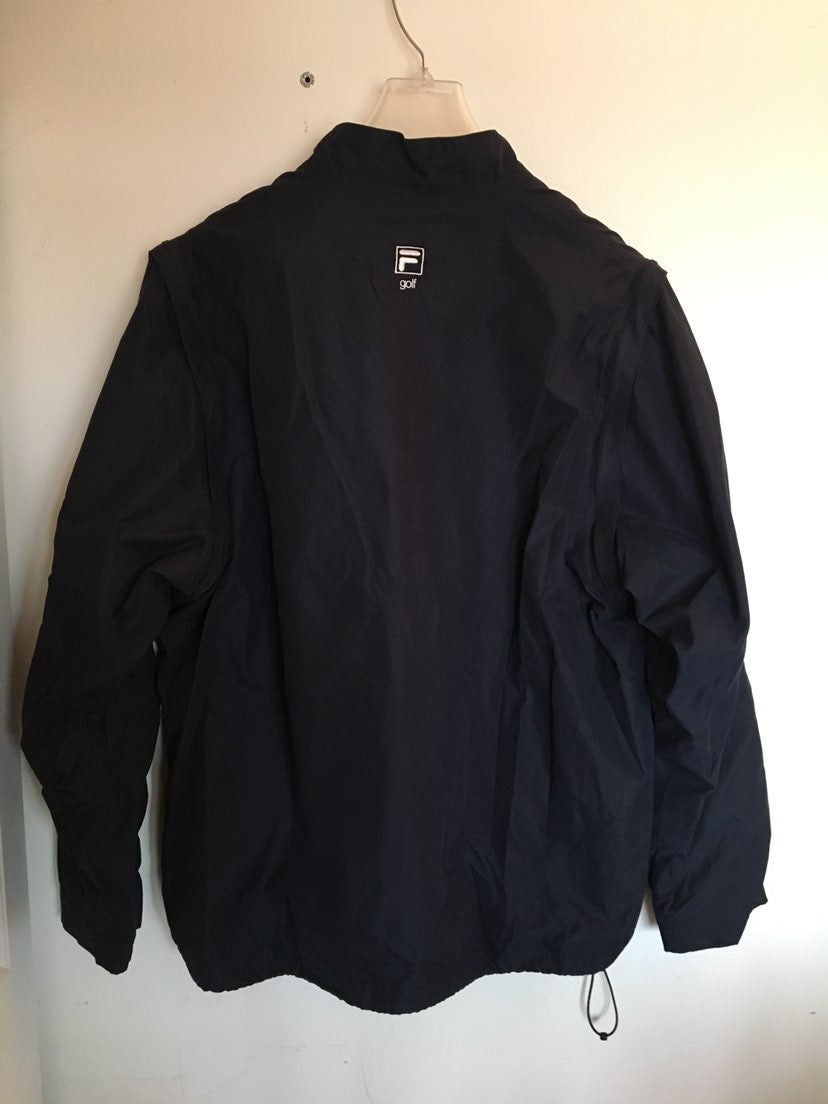 FILA メンズ ライトダウン ジャケット アウター 撥水加工 ゴルフ