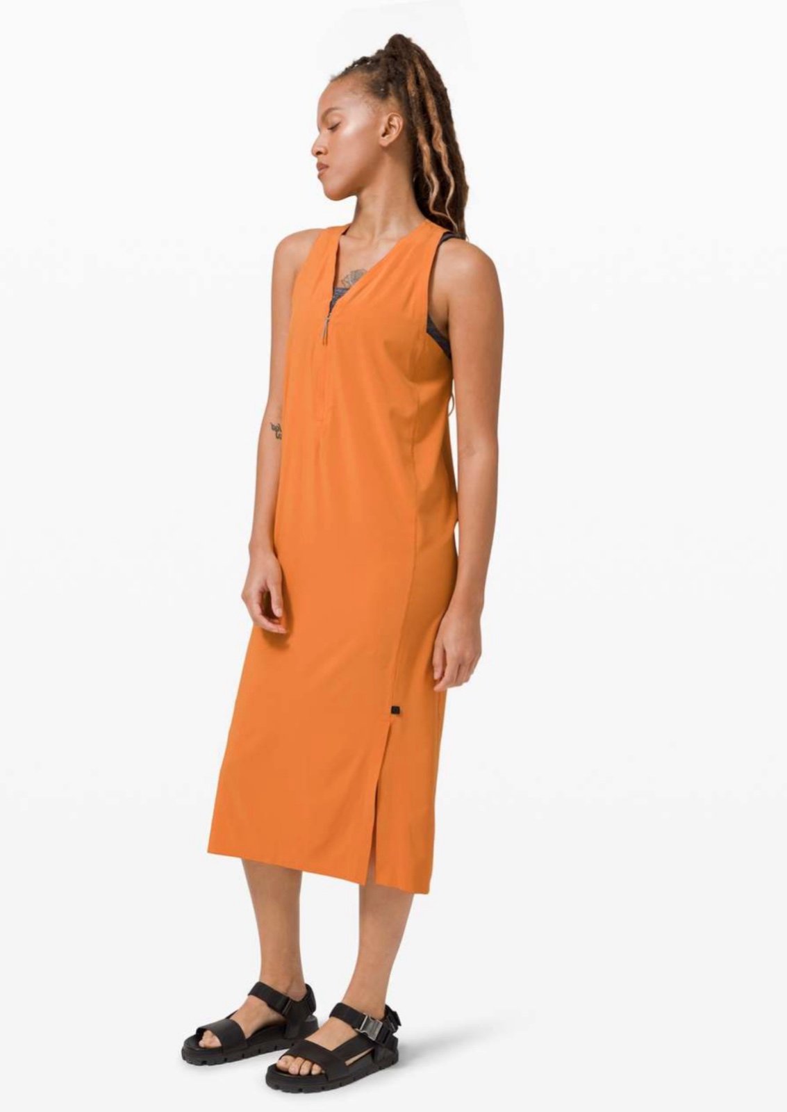 Lululemon Sarala Dress *lululemon lab True Tangerine - Size Small