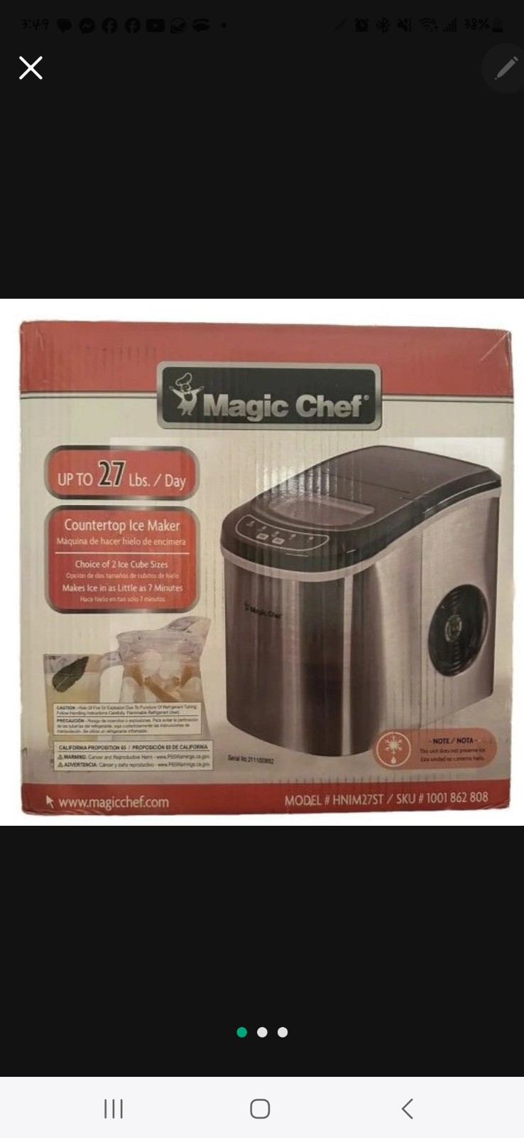 Magic Chef Portable Ice Cube Maker