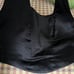 Vintage yet classic Maria Pinto black leather & satin halter style bustier