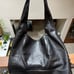 Vintage yet classic Maria Pinto black leather & satin halter style bustier