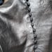 Vintage yet classic Maria Pinto black leather & satin halter style bustier