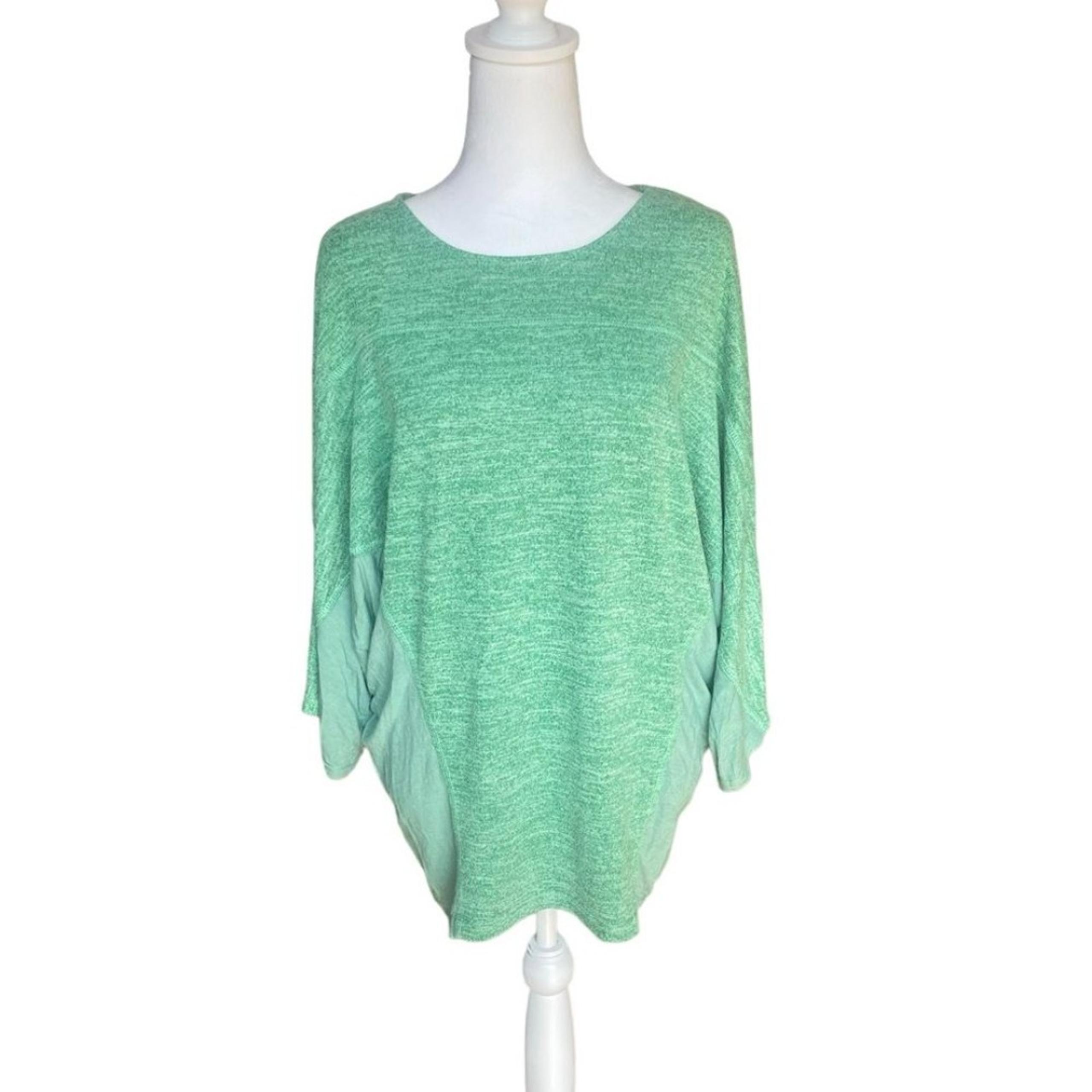 Easel Oversized Stretchy Sweater Womens Size Medium In Green