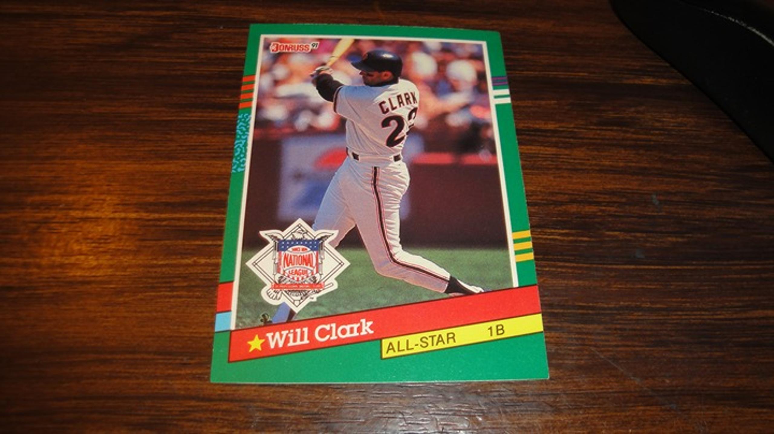 Vintage 1991 Donruss Baseball Trading Card Will Clark San Francisco Giants #441