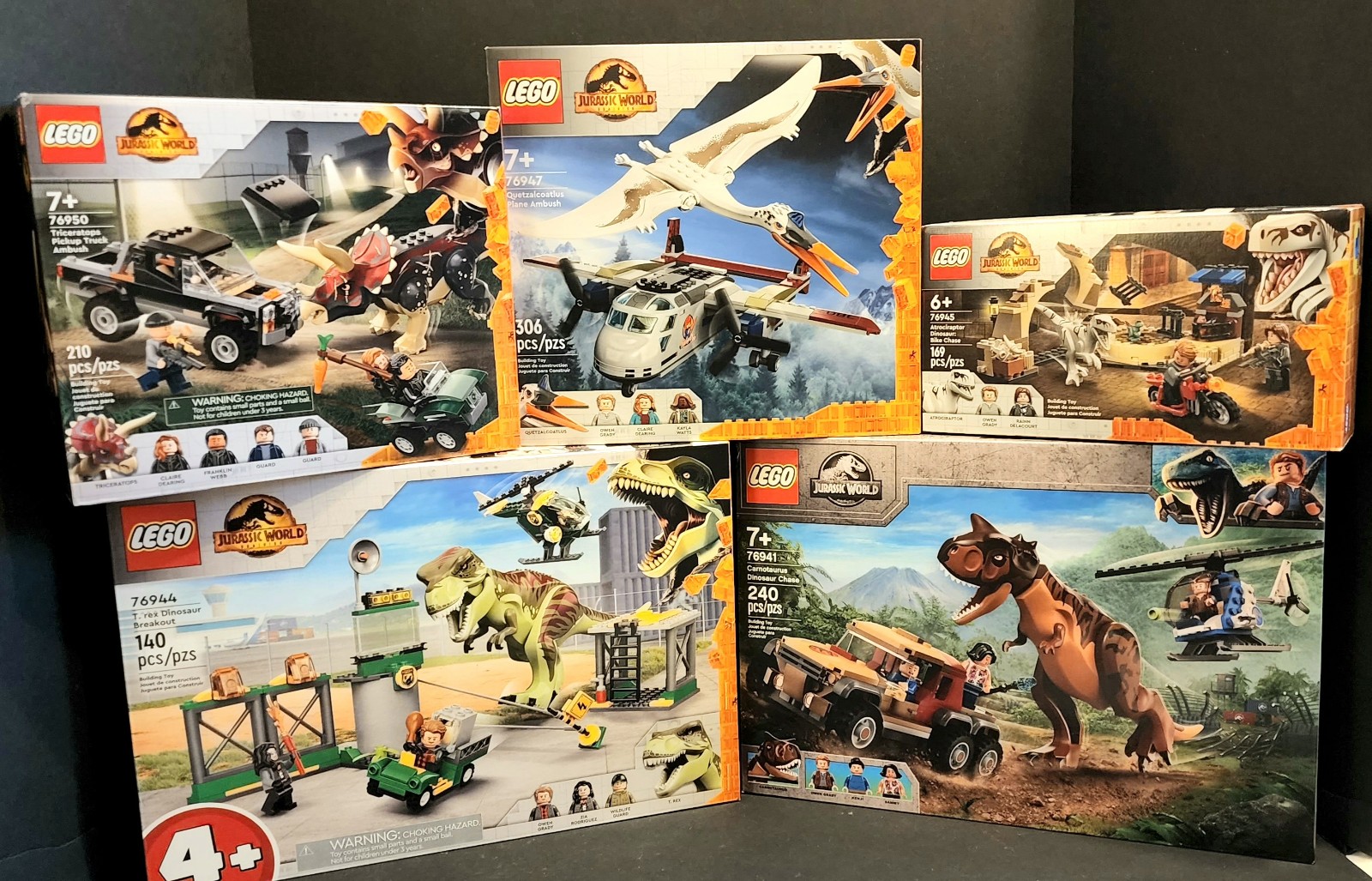 Set of 5 JURASSIC WORLD: ALL NEW! shops SHIPS FREE! L@@K!