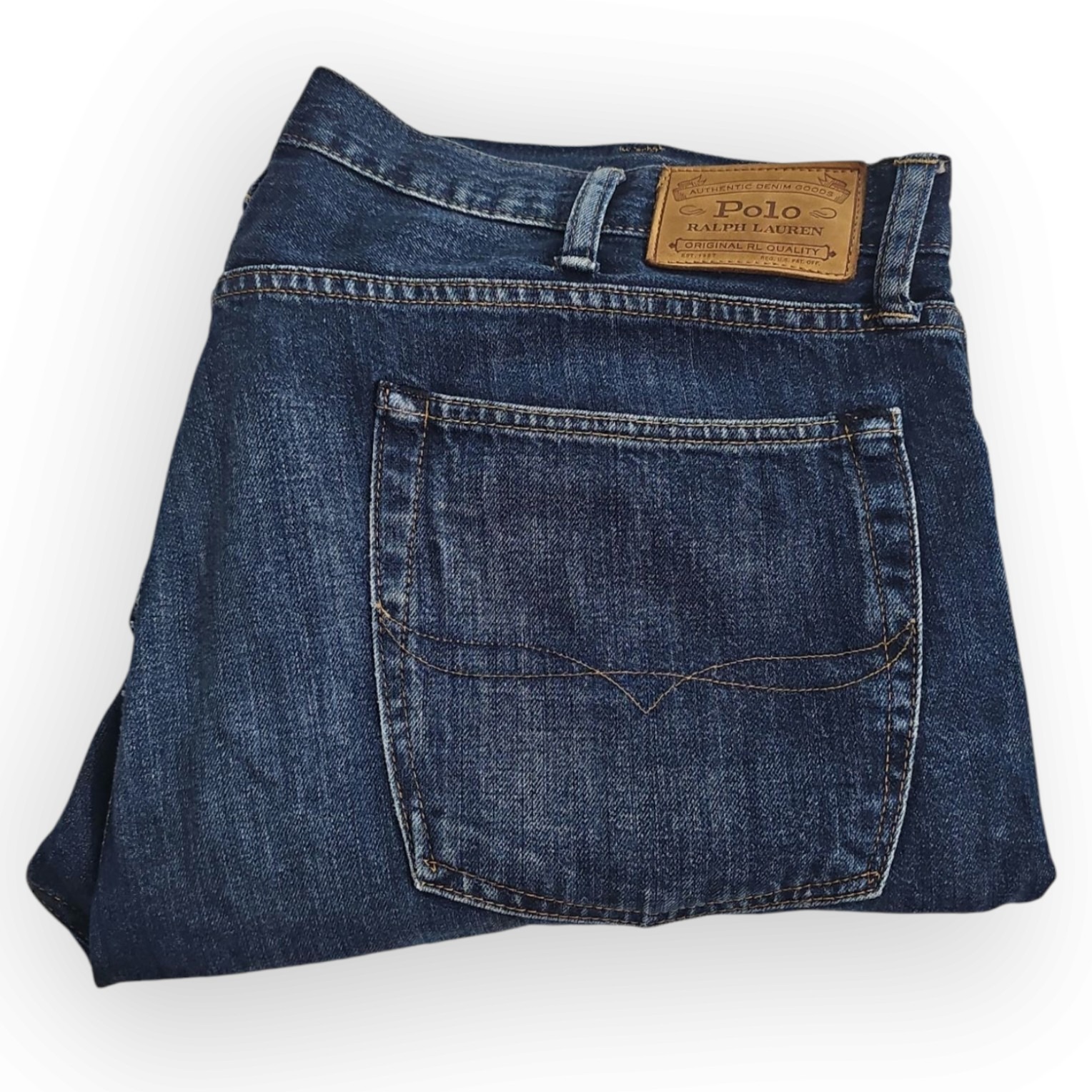 Polo Ralph Lauren Bootcut Denim Blue Jeans 40 x 30 100% Cotton 42 W x 29.5 I