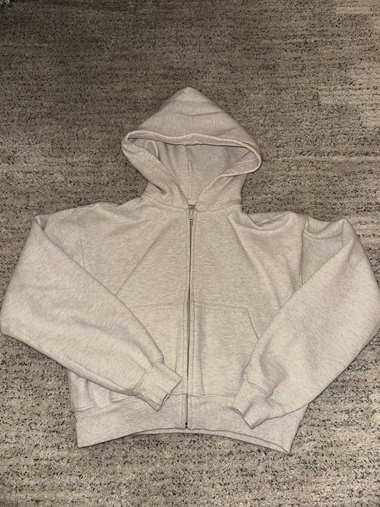 TNA Cozy Fleece Boyfriend Boxy Zip Hoodie