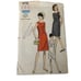 Vintage Vogue 6758 Pattern Misses 10-16 One Piece Semi Fitted Midi Dress Cut