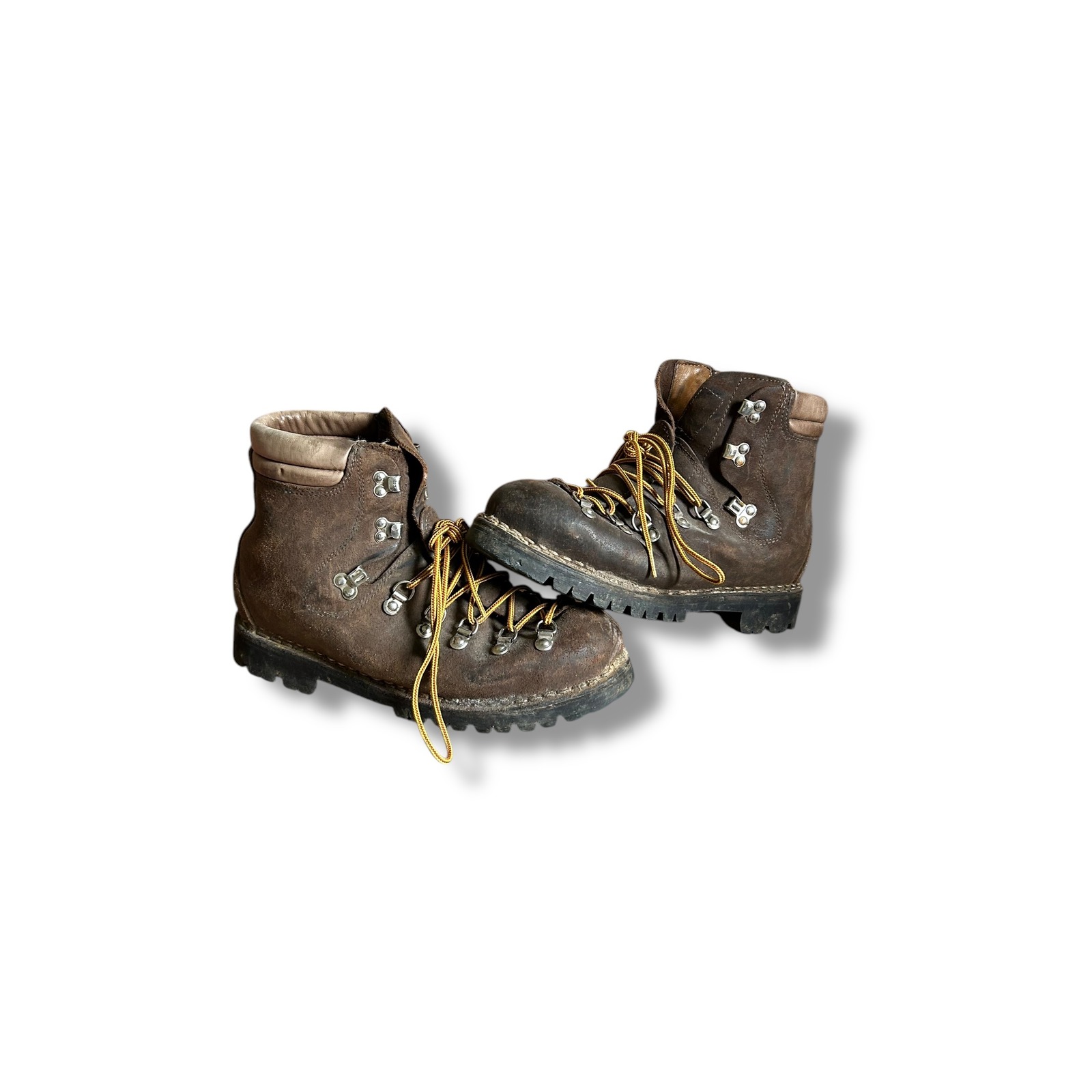 Vintage 70's-80's Leather Hiking Boots Sz 10 Mens Leather VTG Boots Grunge Skate
