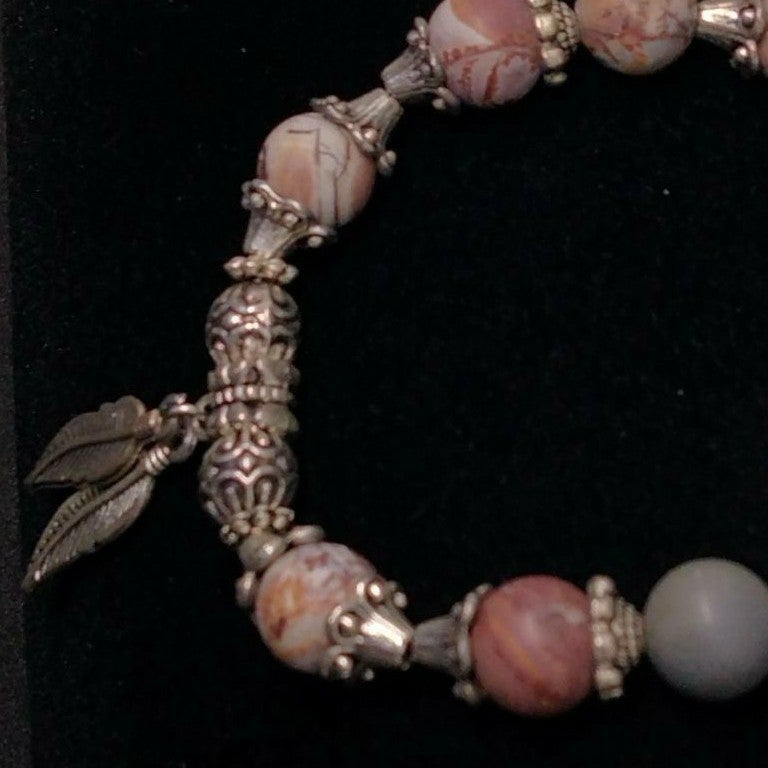 NATURAL TIFFANY STONE HAND CUT BRACELET
