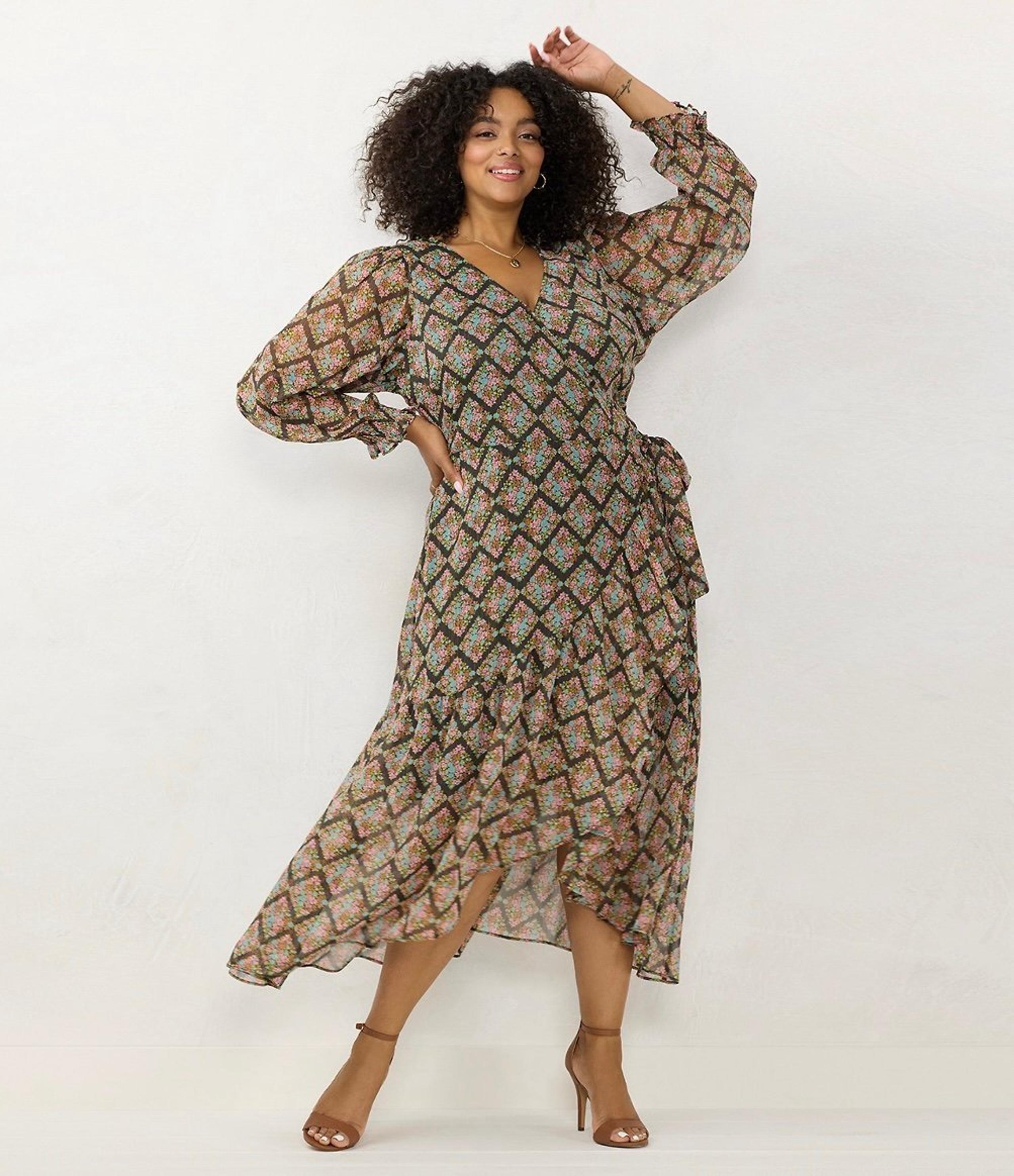NWT LC Lauren Conrad Faux-wrap Maxi Dress Size 3X