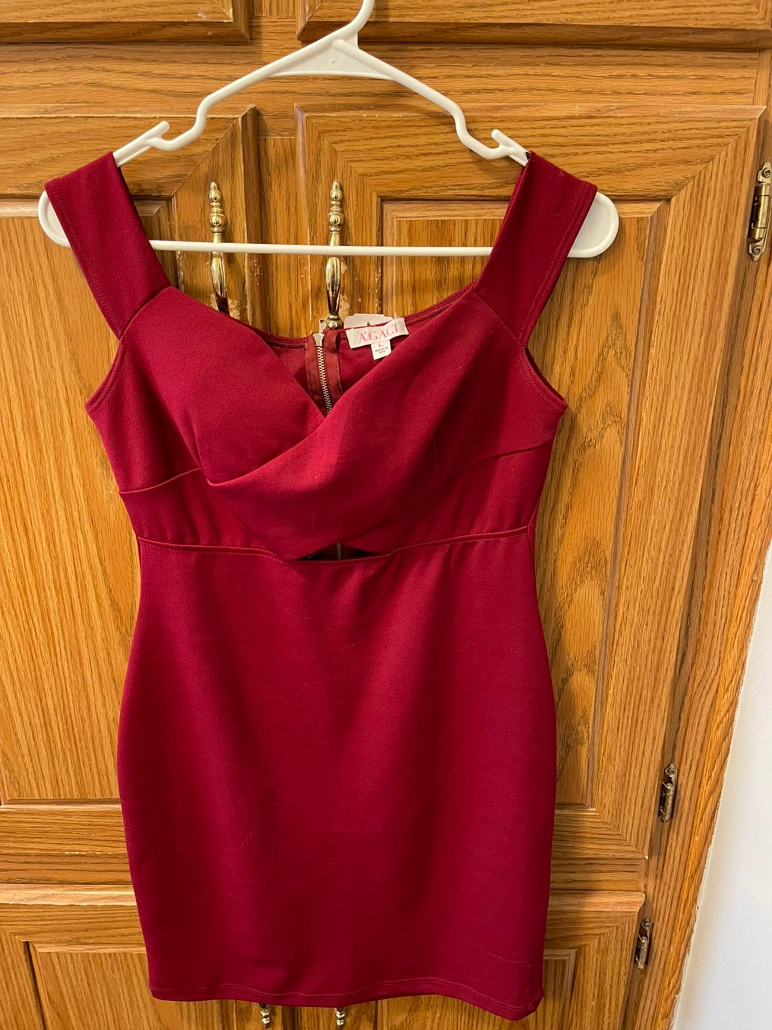 Agaci maroon dress