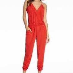 GUESS Red jumpsuit NWT