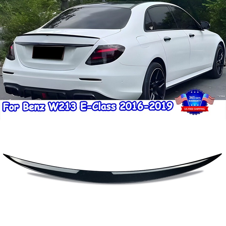 Mercedes BenZ E-class E200 & E300 W213 Rear Spoiler PG AMG Style Gloss Black Bra
