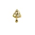 Solid 14K Yellow Gold Mini Heart CZ Nose Stud